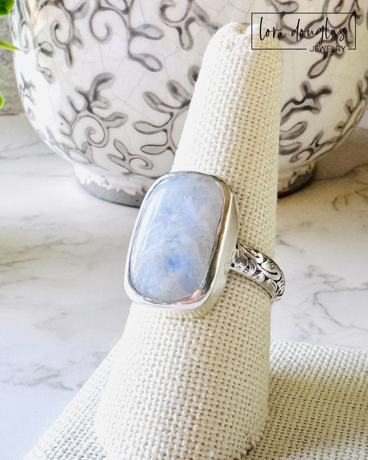 Moonstone Cocktail Ring, Sterling Silver