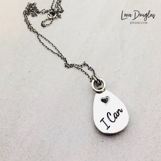 Labradorite Pendant Necklace, Sterling Silver