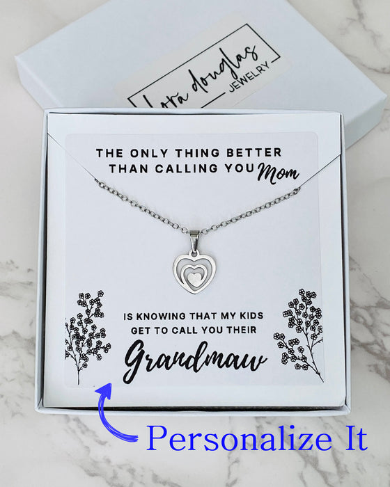 Grandmother Necklace, 3 Generations Necklace
