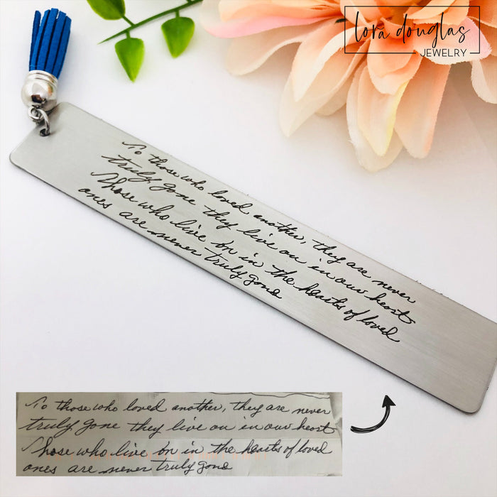 Handwriting Bookmark, Engrave Your Handwriting