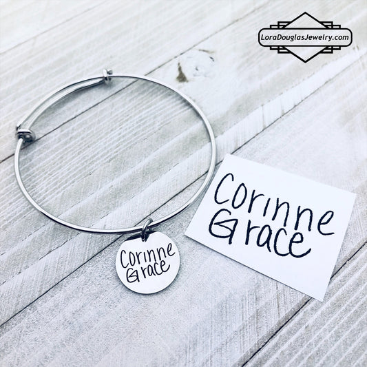Jewelry engraved with your child’s handwriting.