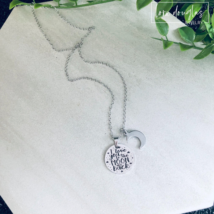 I Love You to the Moon and Back, Moon and Back Necklace