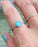 Amazonite Solitaire Sterling Silver Ring, Size 8.5