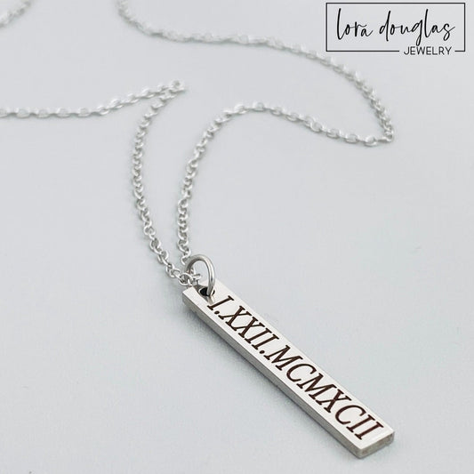 Roman Numerals Necklace