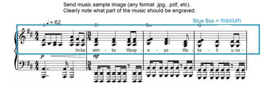 Sheet Music Bracelet, 1/2" Width