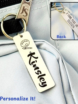 Engraved ID Tag for Backpack or Lunchbox