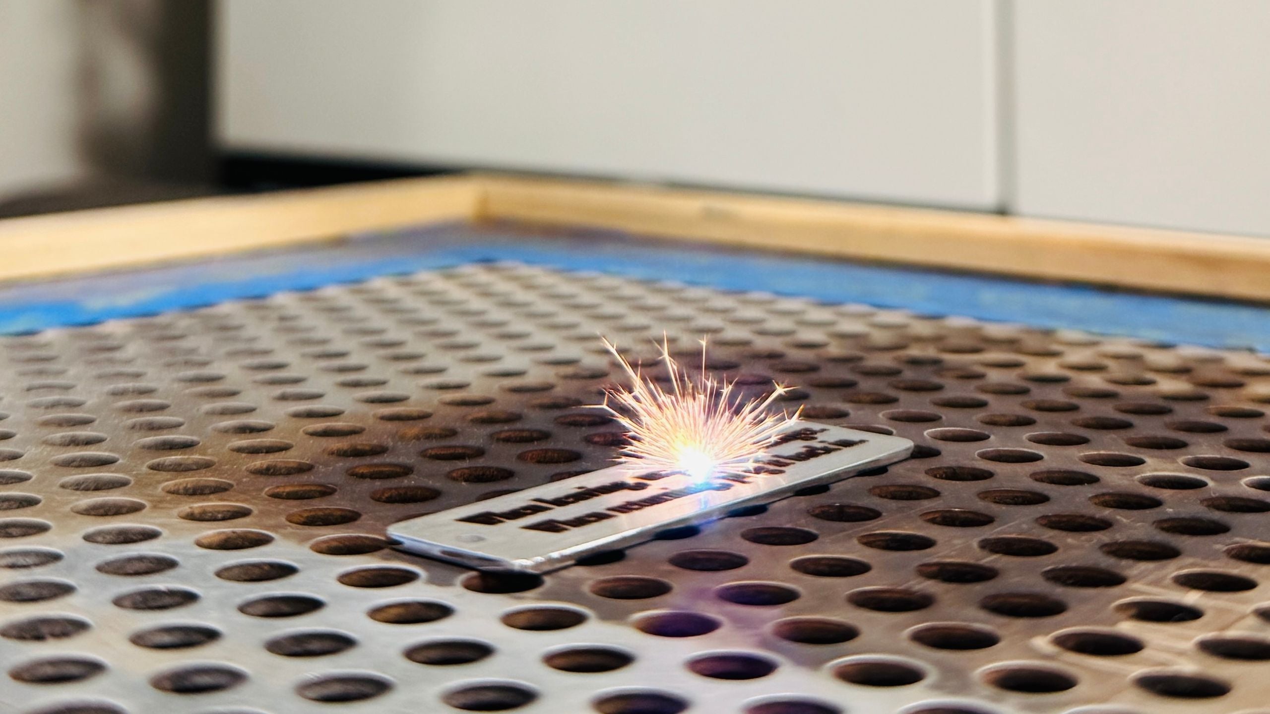 Custom Laser Engraving on Stainless Steel Tag by Lora Douglas Jewelry