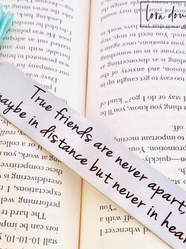 True Friends Are Never Apart, Tassel Bookmark