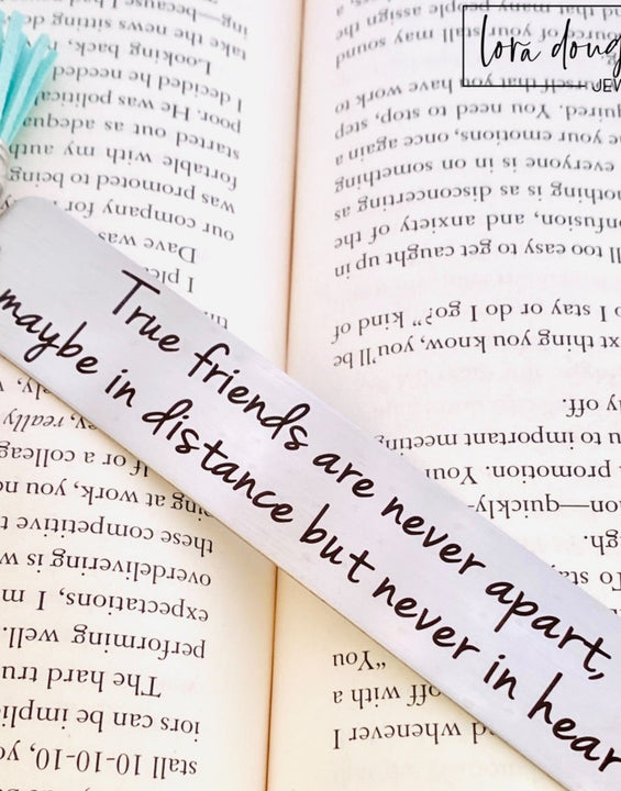 True Friends Are Never Apart, Tassel Bookmark