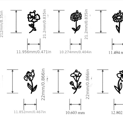 Birth Flower Necklace