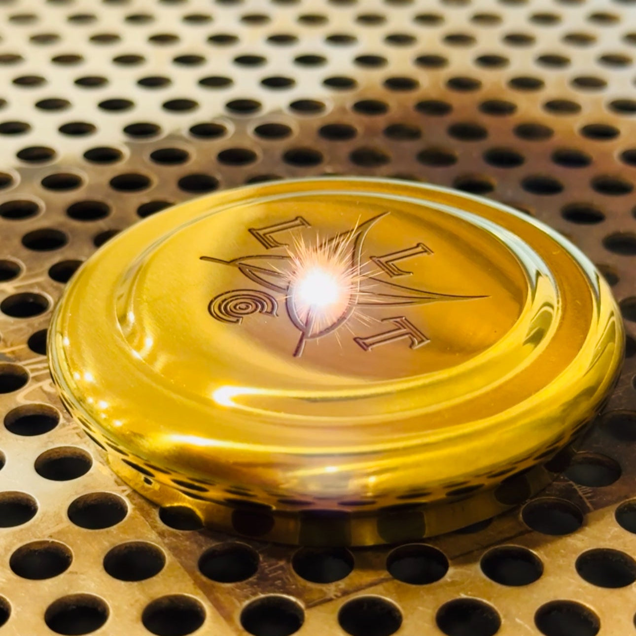 laser logo engraving on object