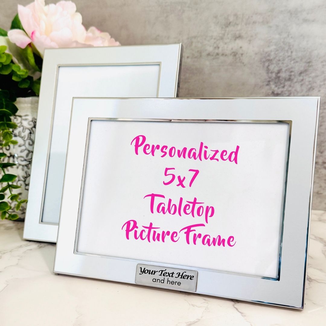Personalized Picture Frame engraved with custom text
