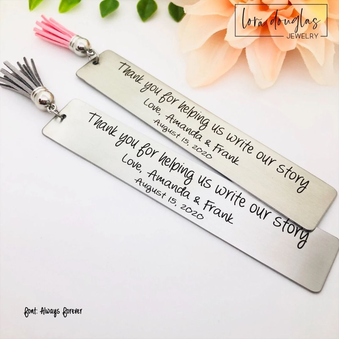 Write Our Story Wedding Reader or Officiant Bookmark