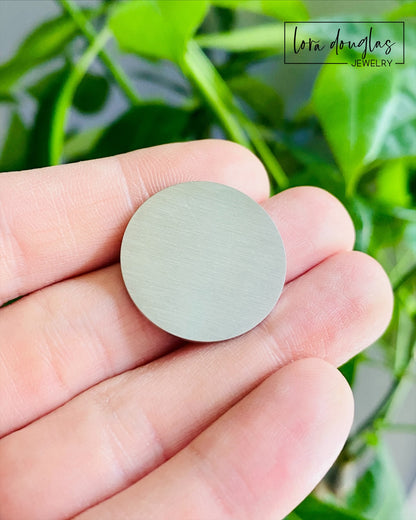 Silver Stainless Steel Golf Ball Marker Laser Engraved with Your Logo or Image