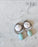 Howlite and Amazonite Sterling Silver Earrings