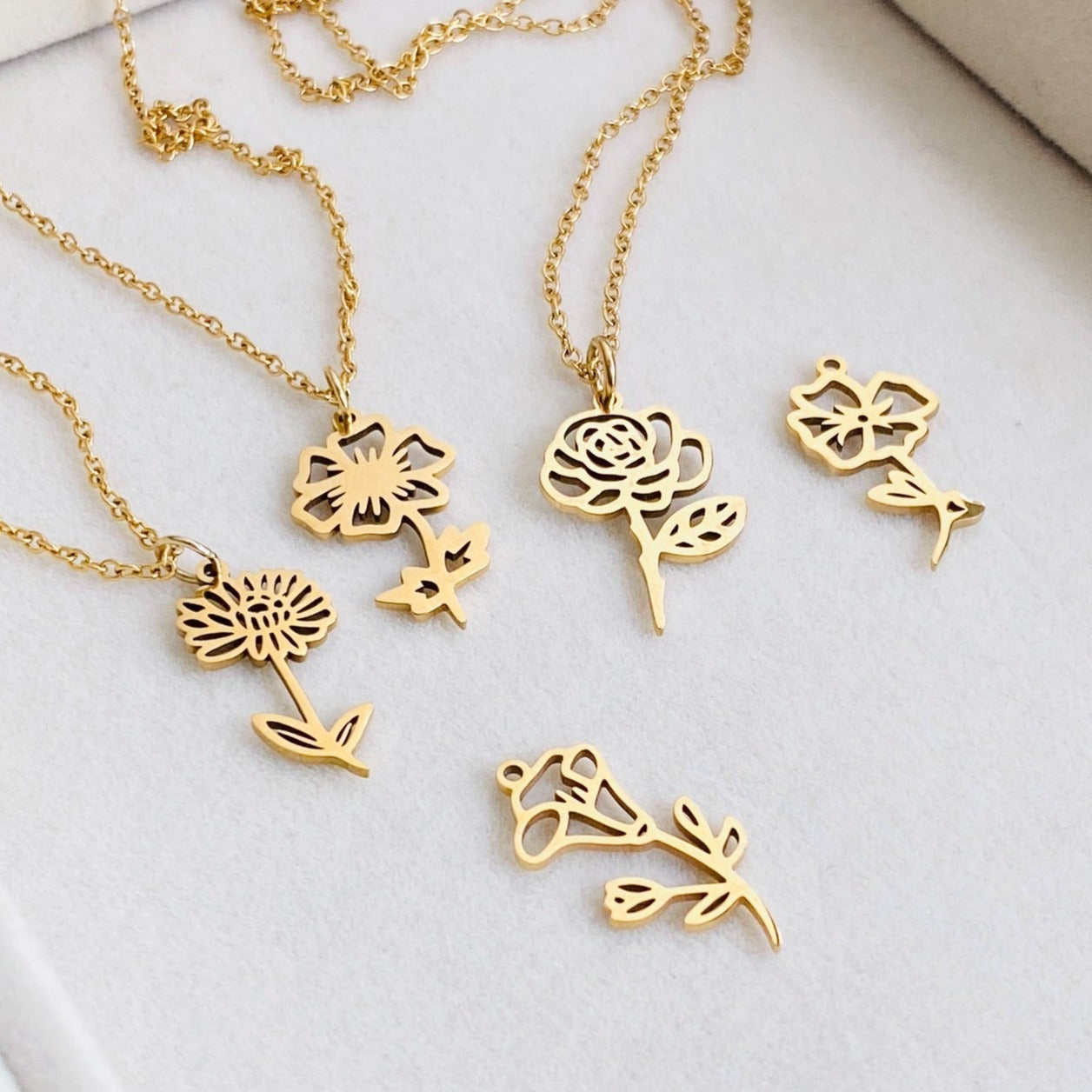 Birth Flower Necklace