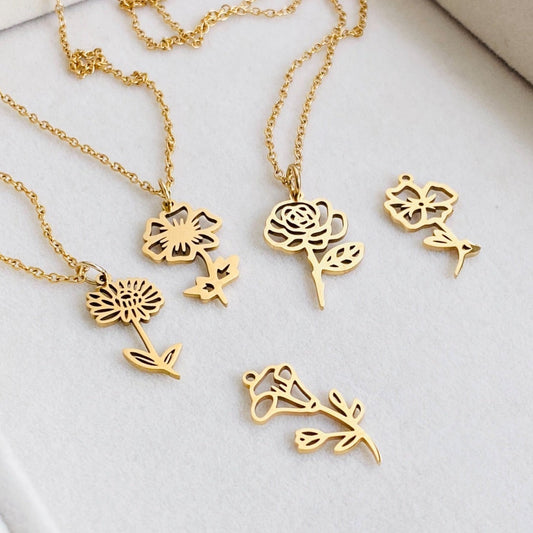 Birth Flower Necklace