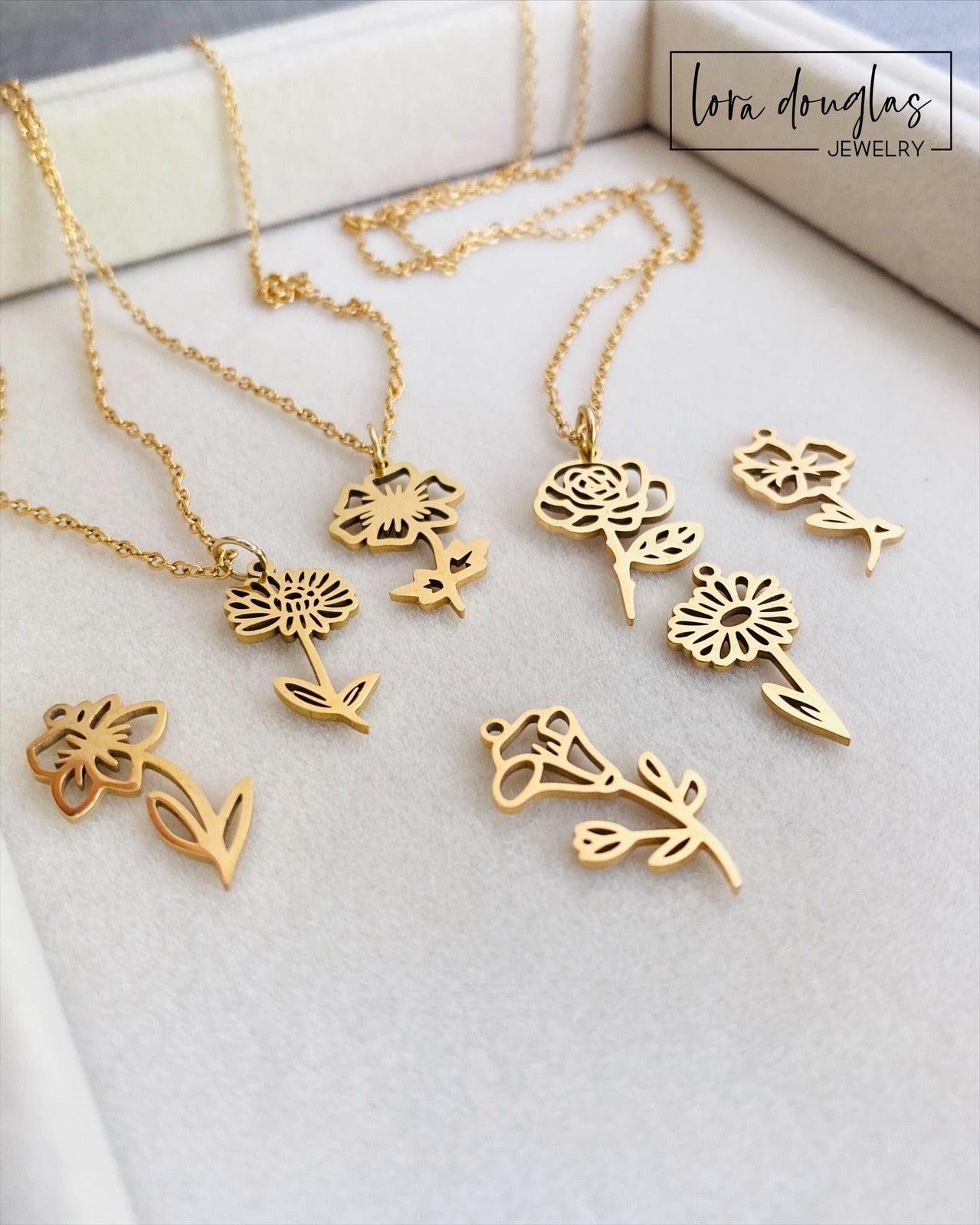 Birth Flower Necklace