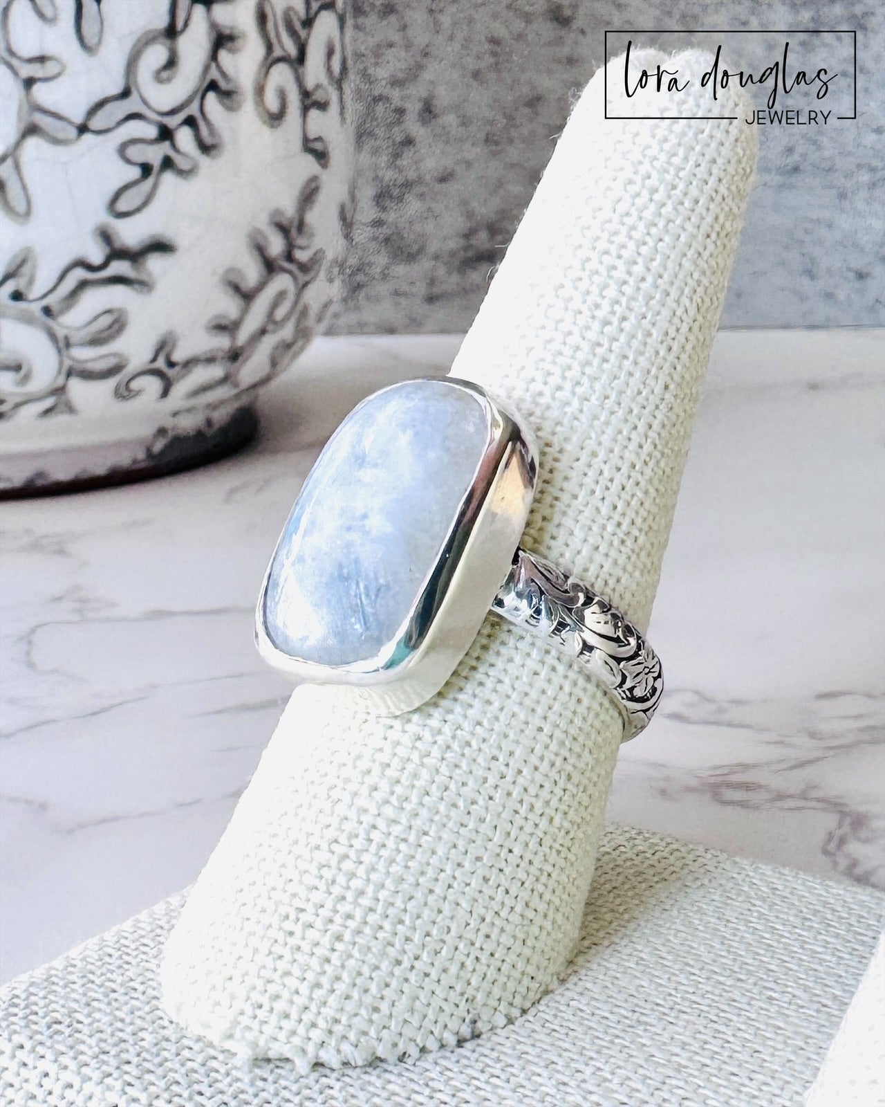 Moonstone Cocktail Ring, Sterling Silver