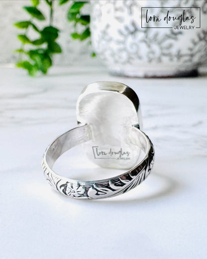 Moonstone Cocktail Ring, Sterling Silver