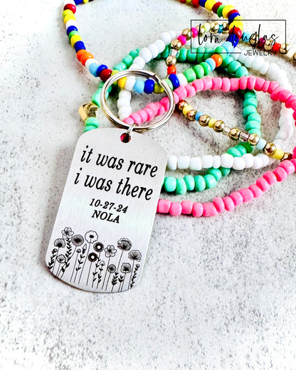 eras tour song keychain personalized