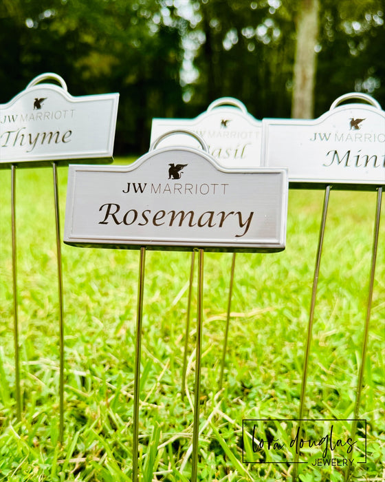 Logo Garden Marker for Plants or Memorials