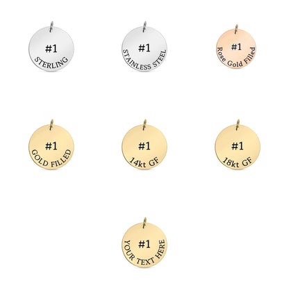 permanent jewelry id tags stainless steel 13mm engraved chain labels