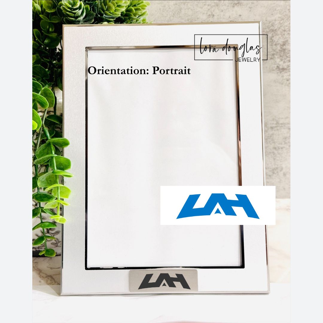 logo picture frame engraved with custom logo