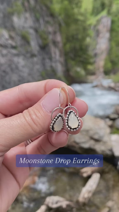 Moonstone Sterling Silver Earrings