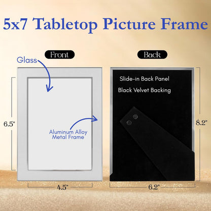 size specification for engraved picture frame
