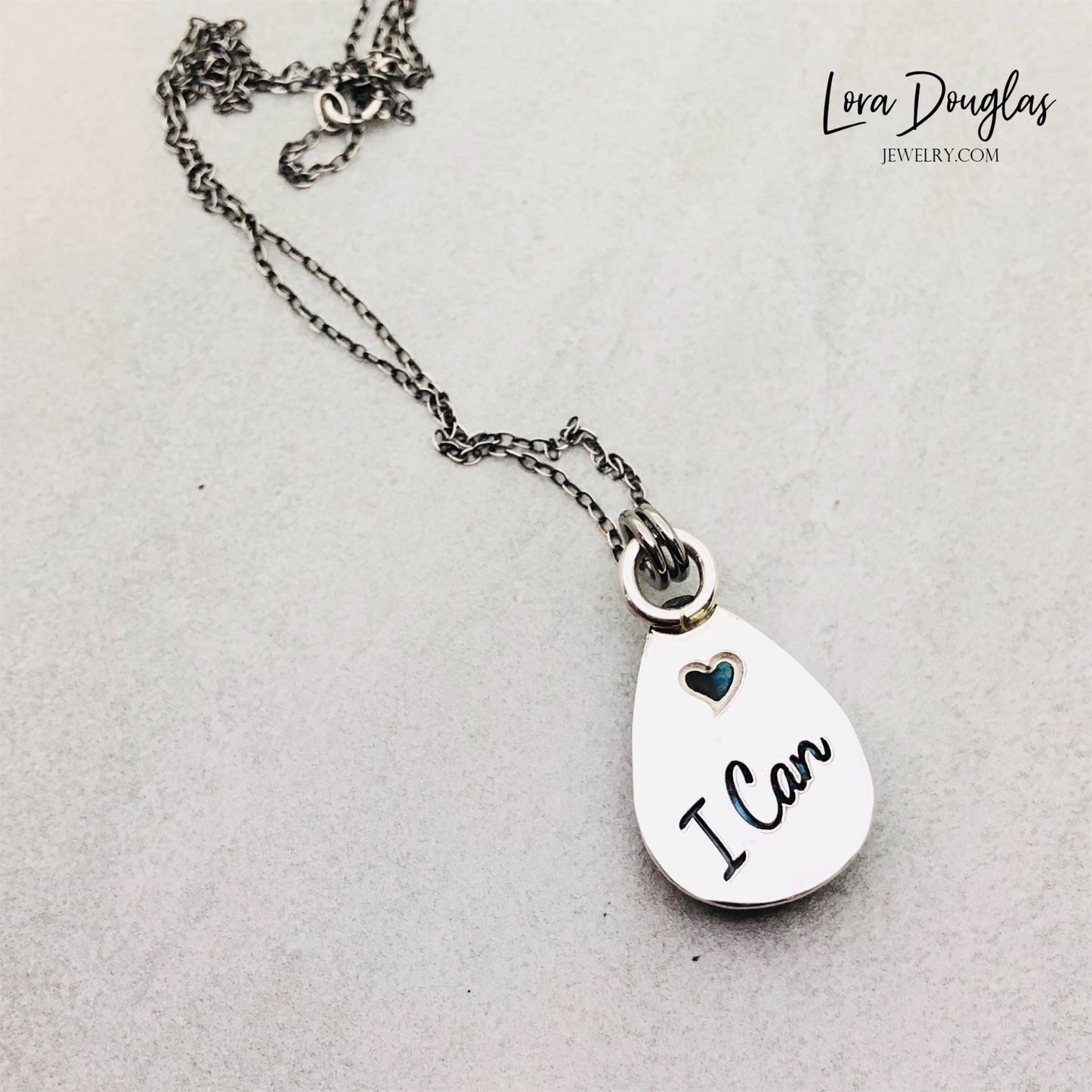 Labradorite Pendant Necklace, Sterling Silver