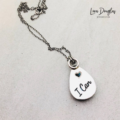 Labradorite Pendant Necklace, Sterling Silver