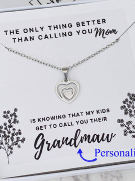 Grandmother Necklace, 3 Generations Necklace