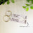 Together Forever Never Apart Maybe in Distance but Never at Heart, Heart Keychain Set