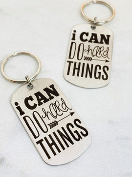 I Can Do Hard Things KeyChain
