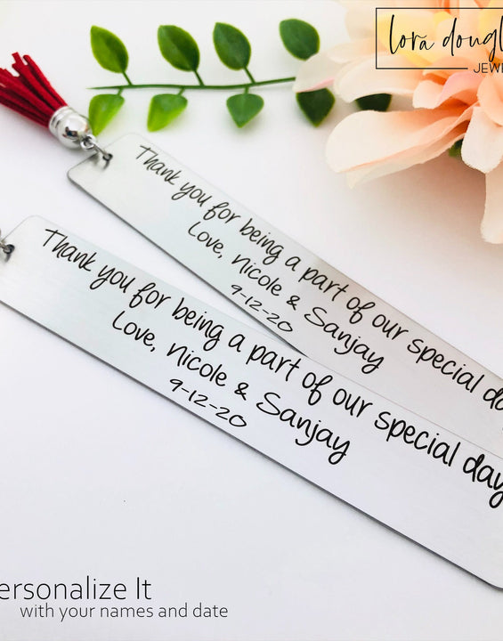 Part of our Special Day, Wedding Reader Bookmark