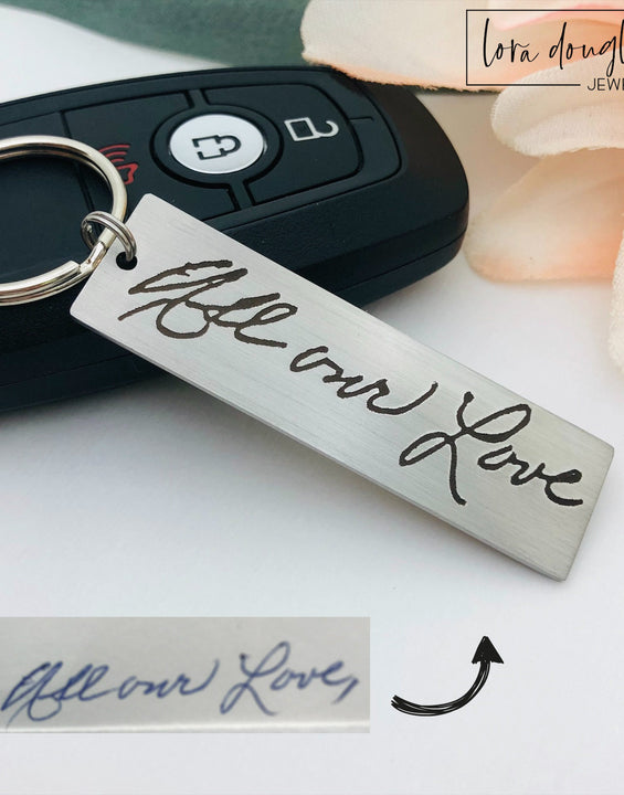 Personalized Handwriting Keychain