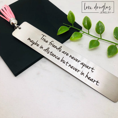 True Friends Are Never Apart Tassel Bookmark
