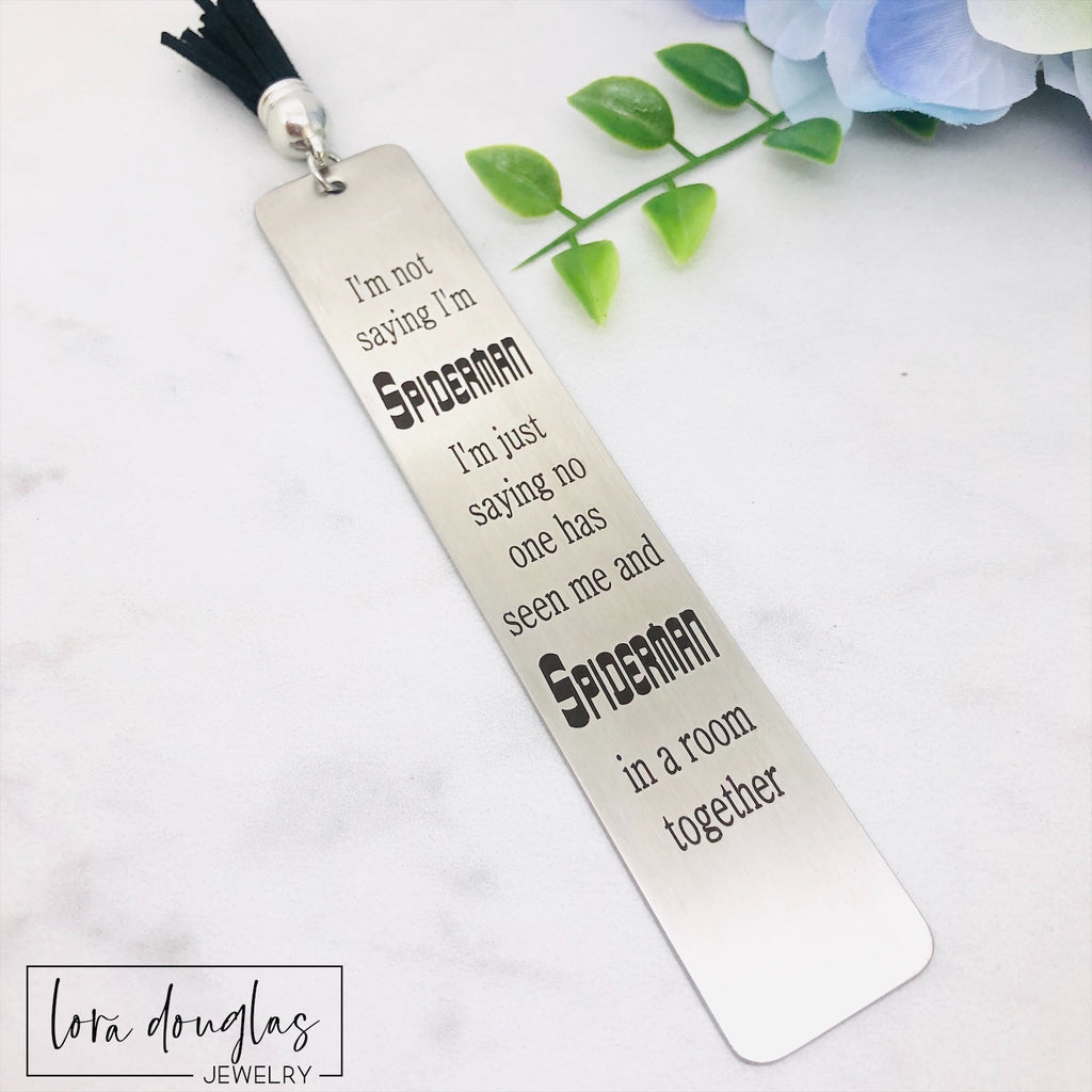 Engraved Metal Bookmarks, Personalized Bookmark — Lora Douglas