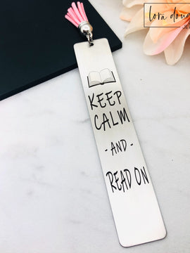 Keep Calm and Read On, Tassel Bookmark