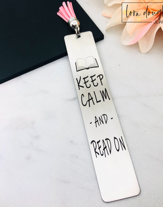 Keep Calm and Read On, Tassel Bookmark