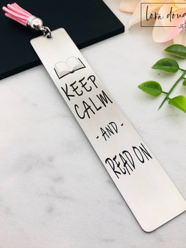 Keep Calm and Read On, Tassel Bookmark