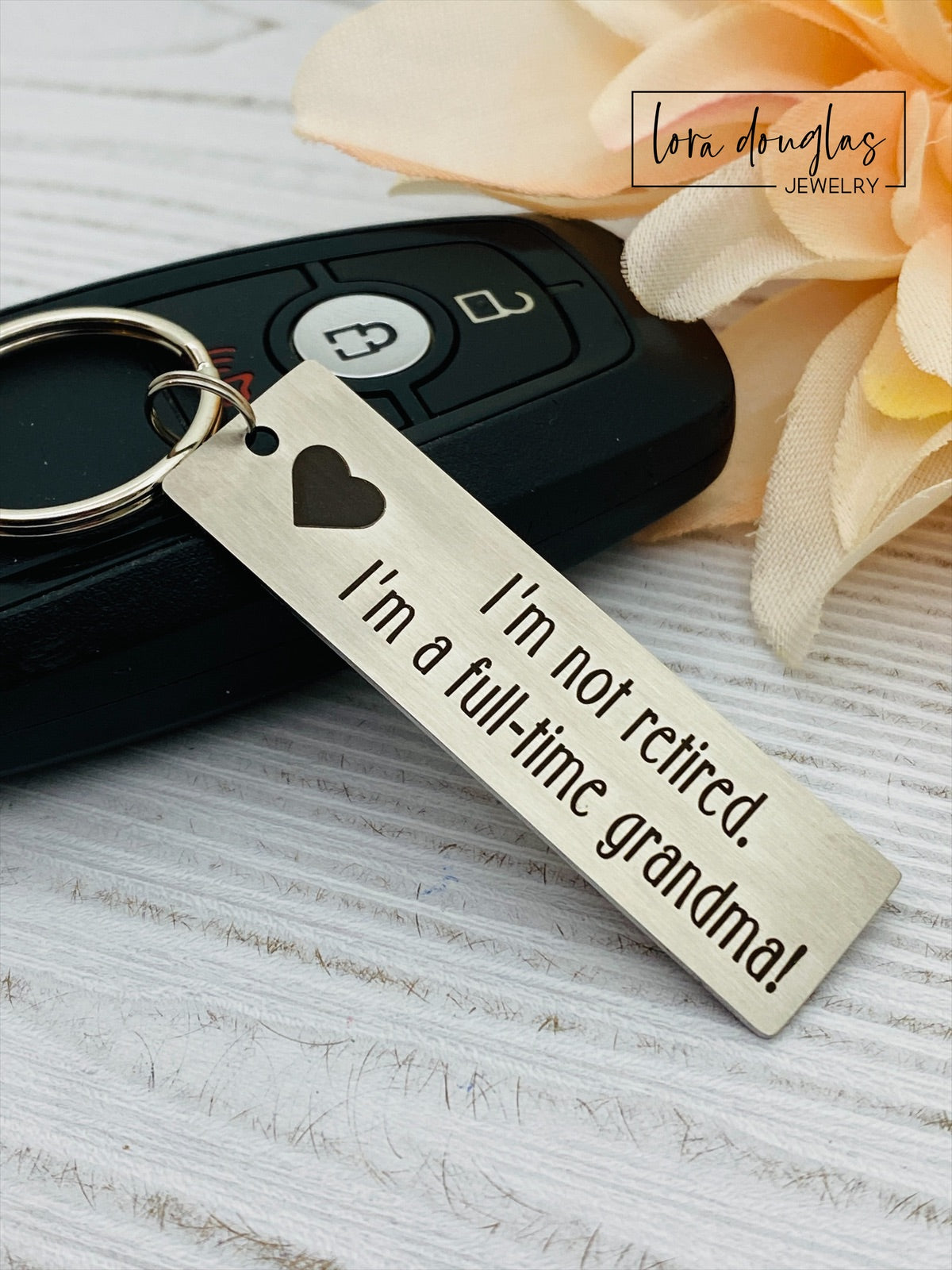 Full-Time Grandparent Keychain