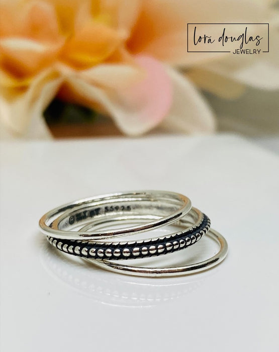 SIMPLE STERLING SILVER STACKING RING - Multiplicity