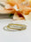 Gold and Sterling Silver Sparkle Stacking Rings, 3 Stacking Ring Set