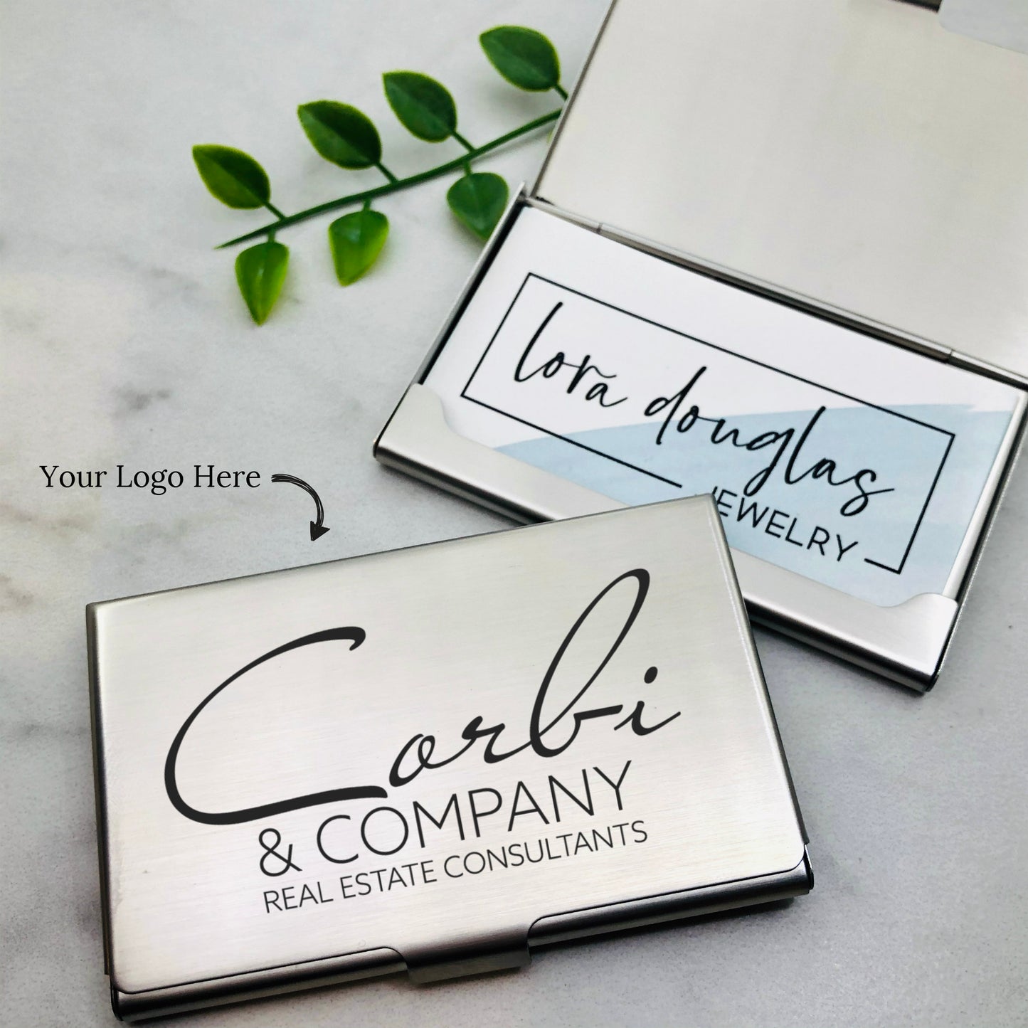 Engraved Business Card Holder