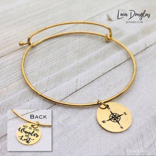 Not all Who Wander Are Lost, Bangle Bracelet