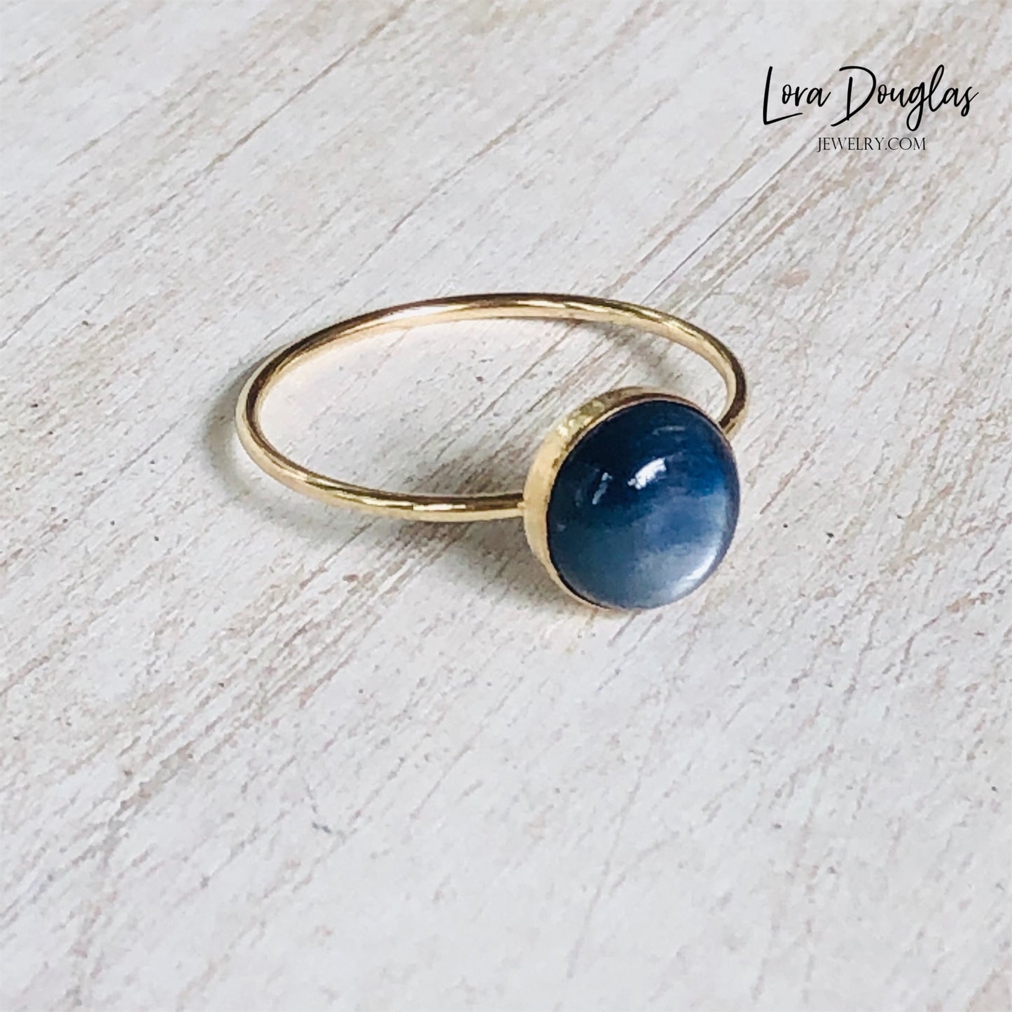 Kyanite Gold-Filled Ring, Size 8