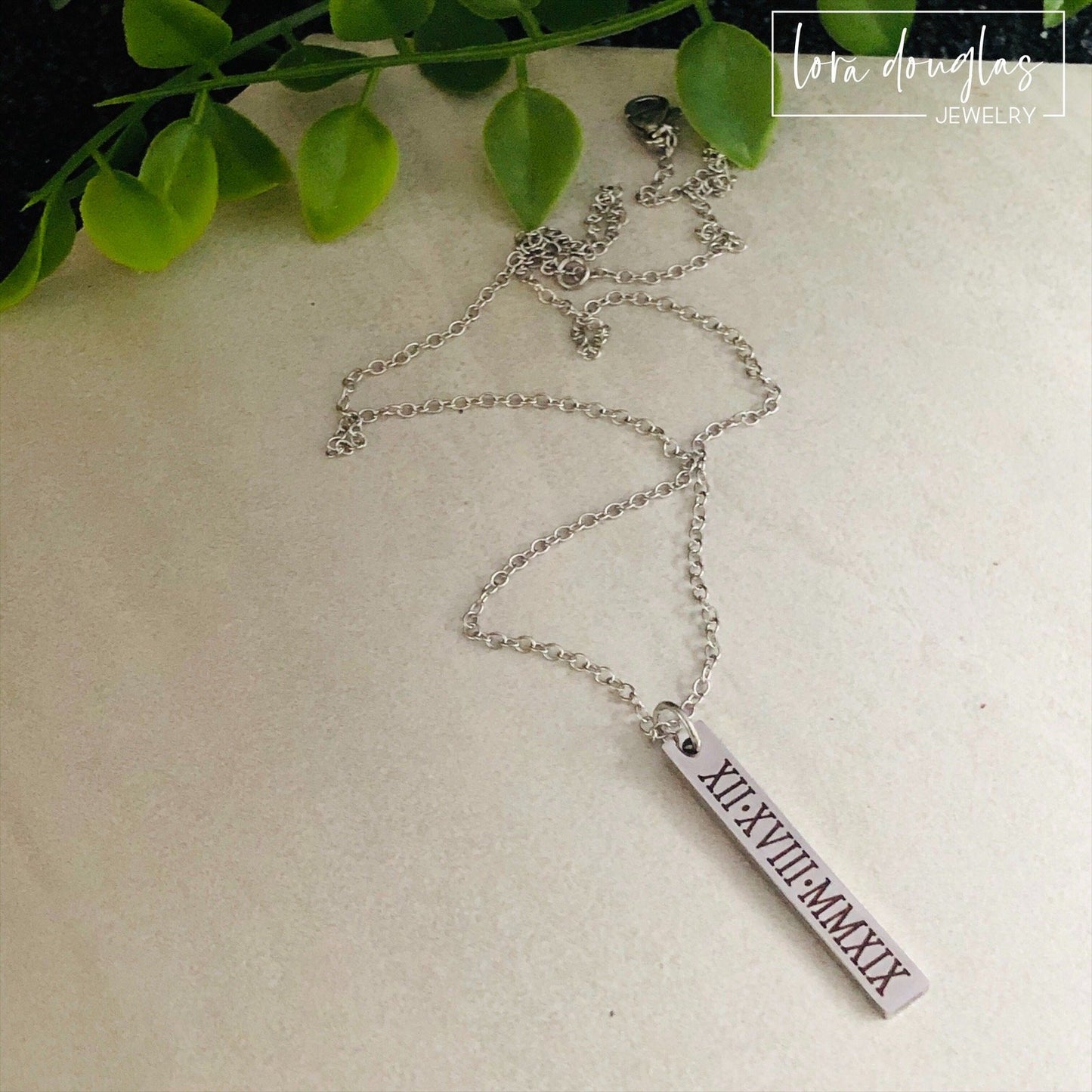 roman numerals necklace