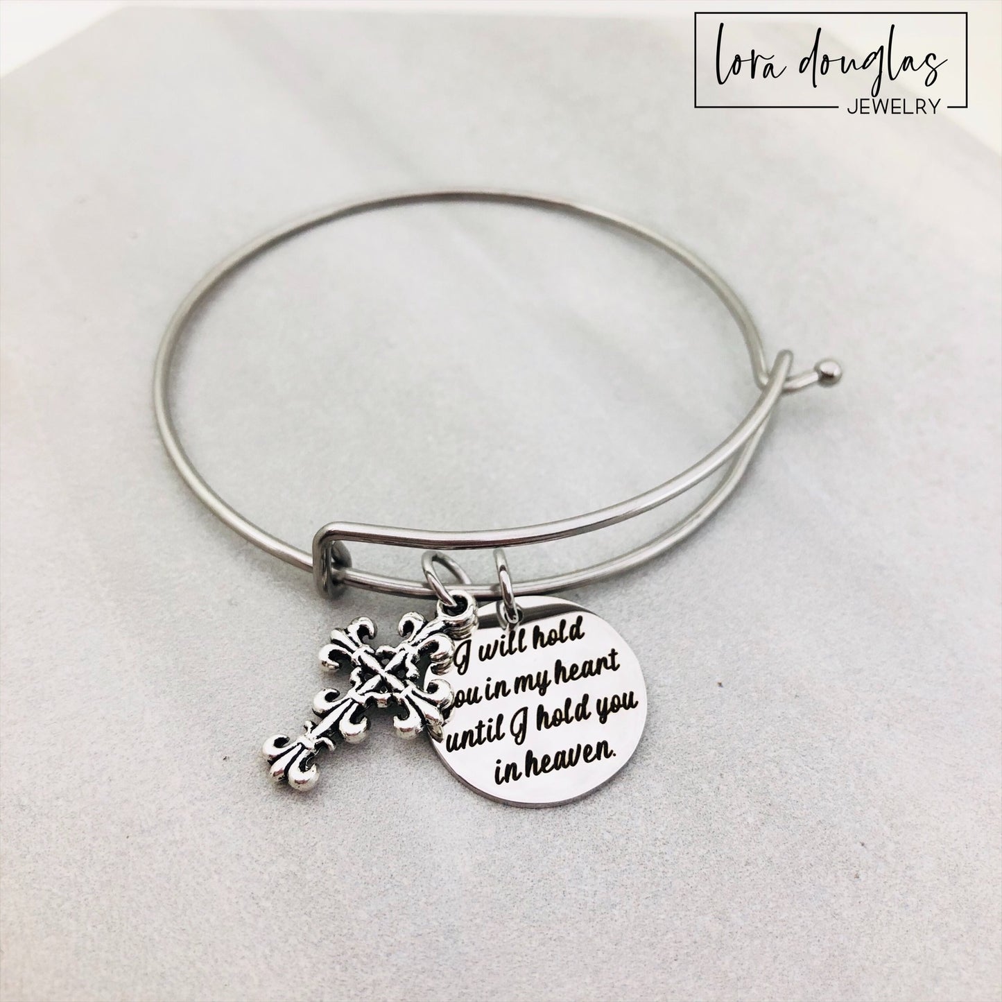 I Will Hold You In My Heart Until I Hold You In Heaven, Necklace or Bracelet